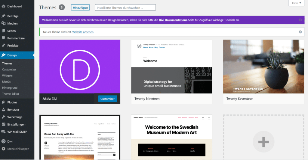 Blog Business WordPress Divi Theme