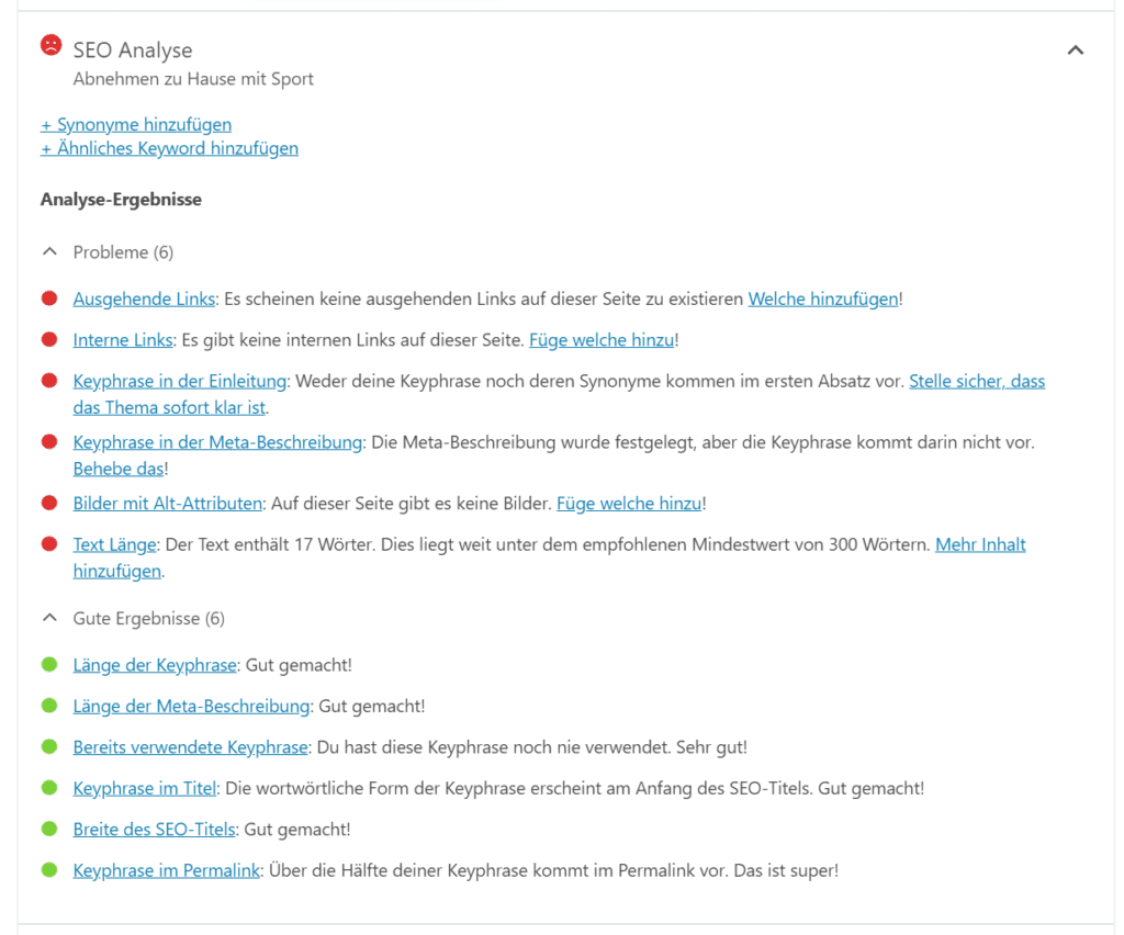 Blog Business SEO YOAST Ideen