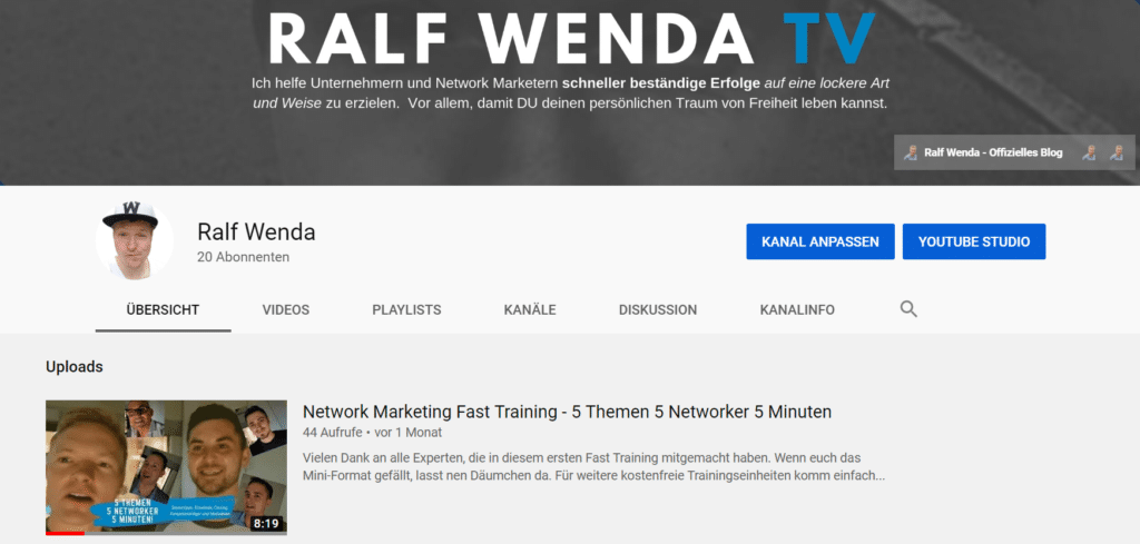 Blog Business aufbauen mit YouTube