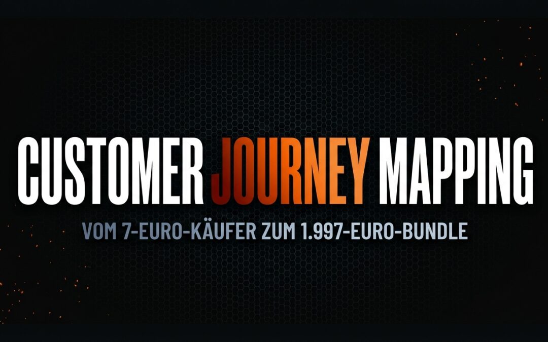 Customer Journey Mapping: Wie du einen 7-€-Käufer zum 1.997-€-Bundle führst