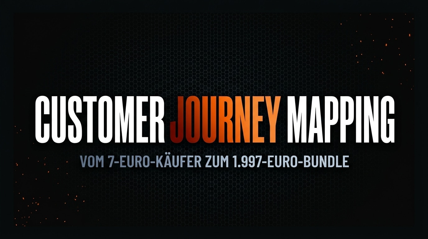 Customer Journey Mapping vom 7-Euro-Käufer zum 1.997-Euro-Bundle. Titelbild Ralf Wenda