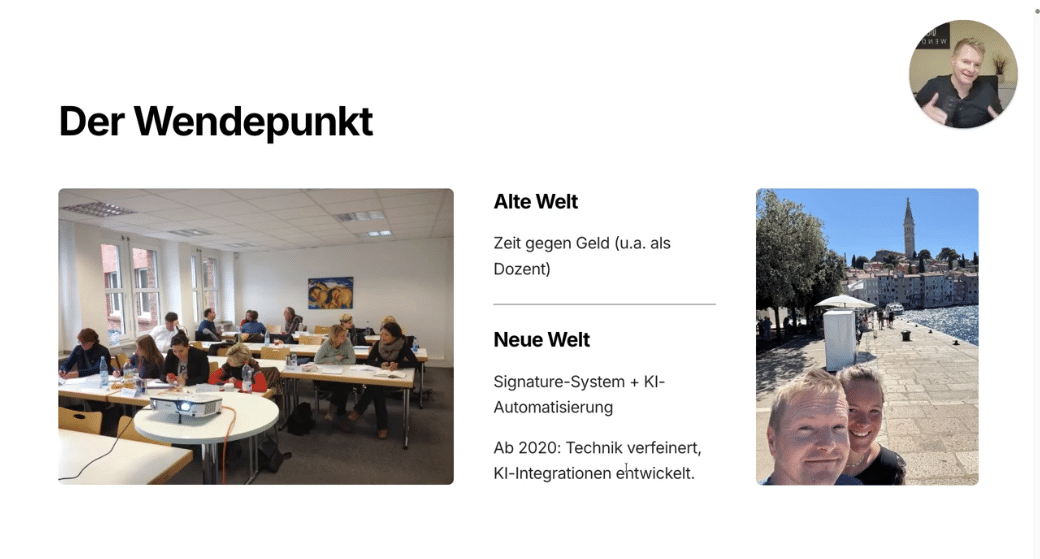 Der Wendepunkt: Alte Welt Zeit gegen Geld, Neue Welt Signature-System und KI-Automatisierung