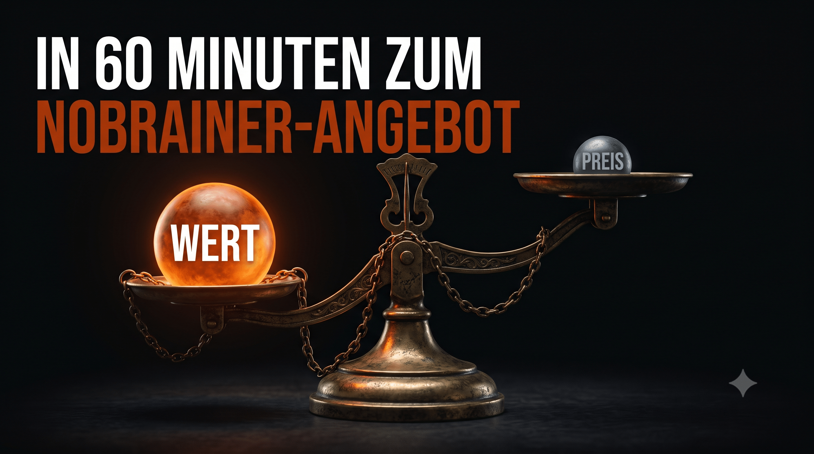 In 60 Minuten zum NoBrainer-Angebot: Waage mit Wert-Kugel deutlich schwerer als Preis-Kugel