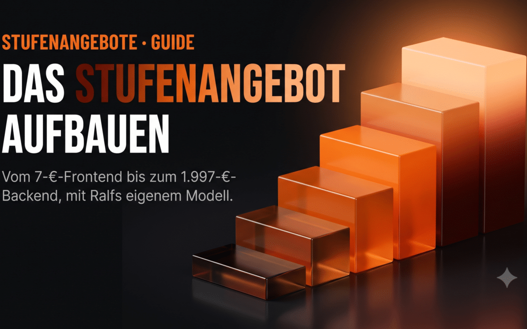 Stufenangebot aufbauen: Vom 7-€-Tripwire zum 1.997-€-Bundle